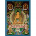 42.25”x29.5”  Shakyamuni Buddha Thangka Painting