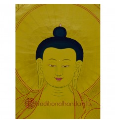 43.5”x32.5" Gold Medicine Buddha Thangka