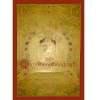 43"x32.5" Gold Guru Padmasambhava Thangka