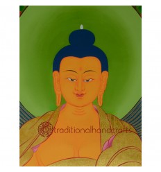 46.5"x35.25" Shakyamuni Buddha Thangka Painting