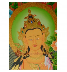 46"x33" Maitreya Buddha Thangka Painting