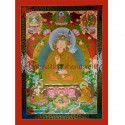 47.5"x35.25" Guru Padmasambhava Thangka