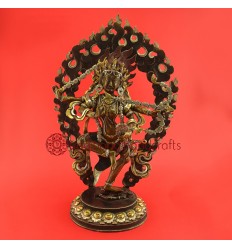 Fine Quality 20.5" Krukulla Statue From Patan, Nepal.