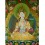 48.5"x36" White Tara Thangka Painting