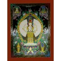 48.5"x37" 1000 Armed Avalokiteshvara Thankga Painting