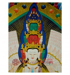 48.5"x37" 1000 Armed Avalokiteshvara Thankga Painting