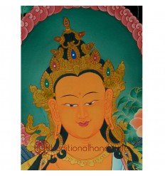 48"x35" Maitreya Buddha Thangka Painting