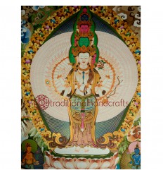 50"x37.5" 1000 Armed Avalokiteshvara Thankga Painting