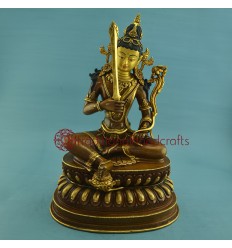 Fine Quality 15" Manjushri Statue From Nepal.