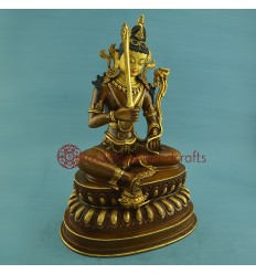 Fine Quality 15" Manjushri Statue From Nepal.