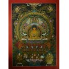 32.75" x 24"Shakyamuni Buddha Thangka Painting