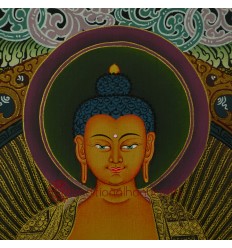 32.75" x 24"Shakyamuni Buddha Thangka Painting