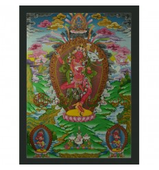 33”x24.5" Vajravarahi or Dorje Phagmo Thangka Painting