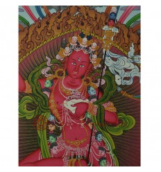 33”x24.5" Vajravarahi or Dorje Phagmo Thangka Painting