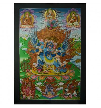 33.5"x23.5" Vajrakilaya Thangka Painting