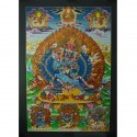 33.5”x 23.75” Yamantaka with Consort Thangka Painting