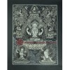 24.25" x 20.75"Chenrezig Thangka Painting