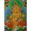 37.5”x27” Yellow Jambhala Thankga Painting