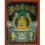 46.5"x36" Shakyamuni Buddha Thangka Painting