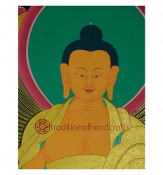 46.5"x36" Shakyamuni Buddha Thangka Painting