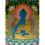 46"x35" Medicine Buddha Thangka Painting