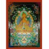 47.5"x34.75" Maitreya Buddha Thangka Painting