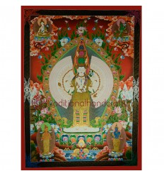 53.5”x 40” 1000 Armed Avalokiteshvara Thankga Painting