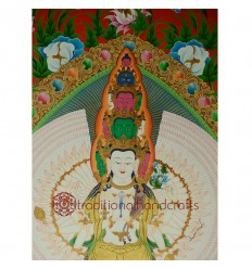 53.5”x 40” 1000 Armed Avalokiteshvara Thankga Painting