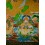 55"x41" Green Tara Thangka Painting
