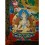 56"x41" Green Tara Thangka Painting