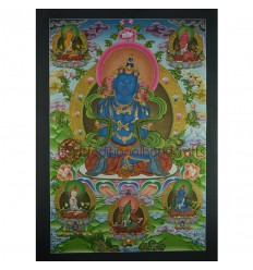 33" x 23.25" Vajradhara Thangka Painting