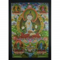 32.75" x 22.75" Vajrasattva Thangka Painting