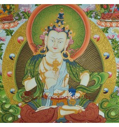 32.75" x 22.75" Vajrasattva Thangka Painting