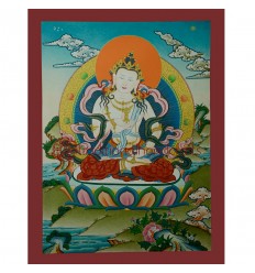 17”x 13” Vajrasattva Thangka Painting