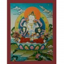 17”x 13” Vajrasattva Thangka Painting