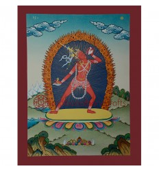 17.25"x13.25"Vajrayogini Thangka Painting