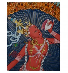 17.25"x13.25"Vajrayogini Thangka Painting