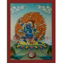 17.25"x13.25" Vajrapani Thangka Painting