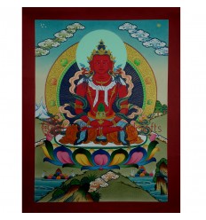 17" x 13"  Aparmita Thangka Painting