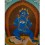 17.25"x13" Black Jambhala Thangka Painting