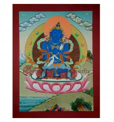 17"x13" Vajradhara Thangka Painting