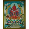 26.25"x20.5" Aparmita Thangka Painting