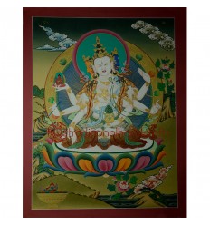 26.25"x20.25" Namgyalma Thangka Painting