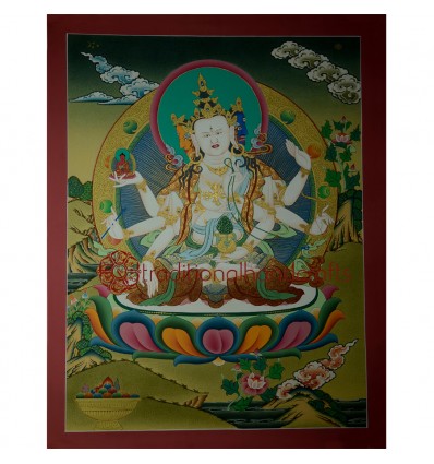 26.25"x20.25" Namgyalma Thangka Painting