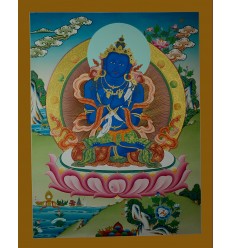 26.25"x20.25" Vajradhara Thangka Painting