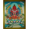 26.75"x20.75" Aparmita Thangka Painting