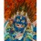 29.25"x23" Black Mahakala Thangka Painting