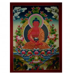 29.75"x22" Amitabha Buddha Thangka  Painting