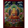 29"x22.25" Shakyamuni Buddha Thangka Painting