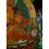 30.75"x22.5" Yellow Jambhala Thankga Painting